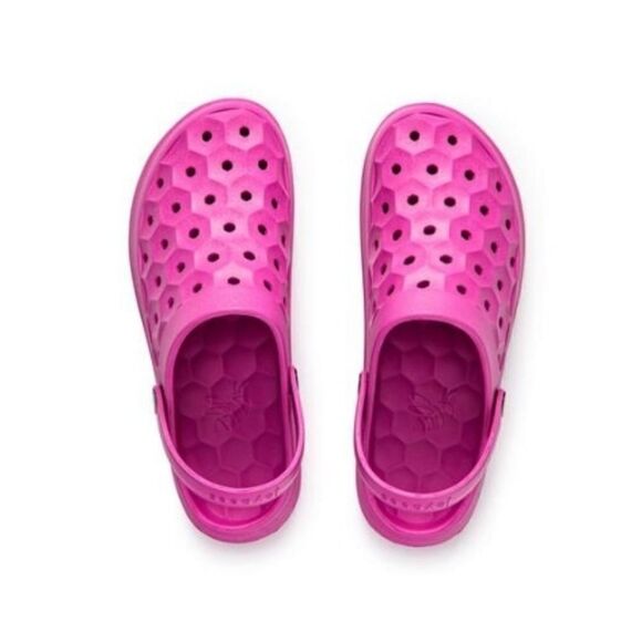 JOYBEES Women's Varsity Clogs Dark Magenta Sandals Garden Shoes Size 8 - Picture 2 of 6